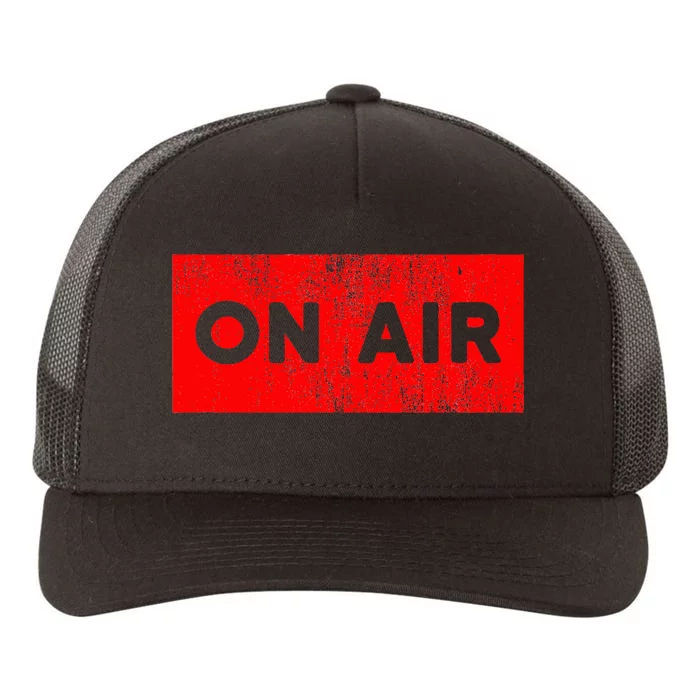 On Air Radio Live Microphone Dj Yupoong Adult 5-Panel Trucker Hat