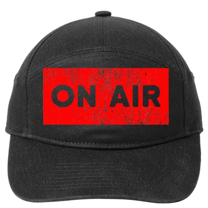 On Air Radio Live Microphone Dj 7-Panel Snapback Hat