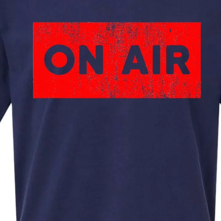 On Air Radio Live Microphone Dj Sueded Cloud Jersey T-Shirt