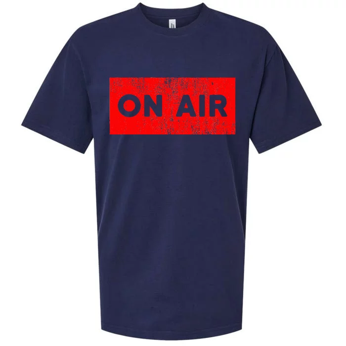 On Air Radio Live Microphone Dj Sueded Cloud Jersey T-Shirt