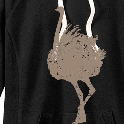 Ostrich Africa Ratite Funny Gift Women's Fleece Hoodie