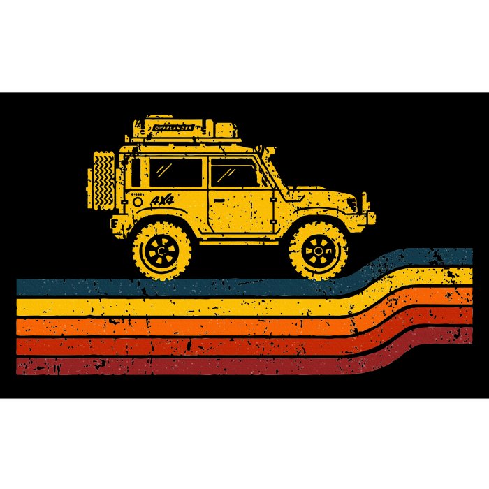 Overland Atlas Retro Rover Tracks 4x4 Offload Camping Bumper Sticker