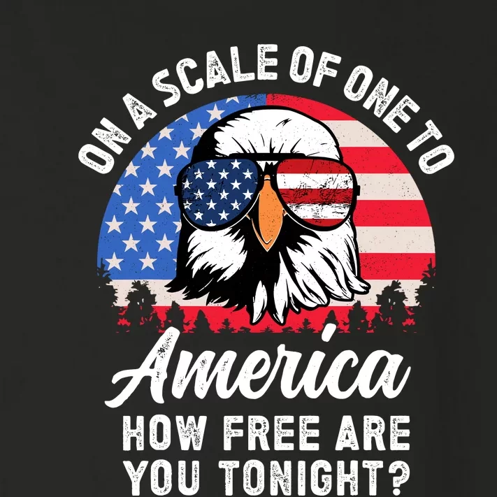 On A Scale Of One To America How Free Are You Tonight Toddler Long Sleeve Shirt