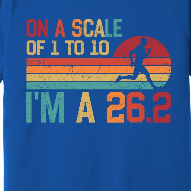 On A Scale Of 1 To 10 I'm A 26 2 Marathon Funny Gift Funny Cute Gift Premium T-Shirt