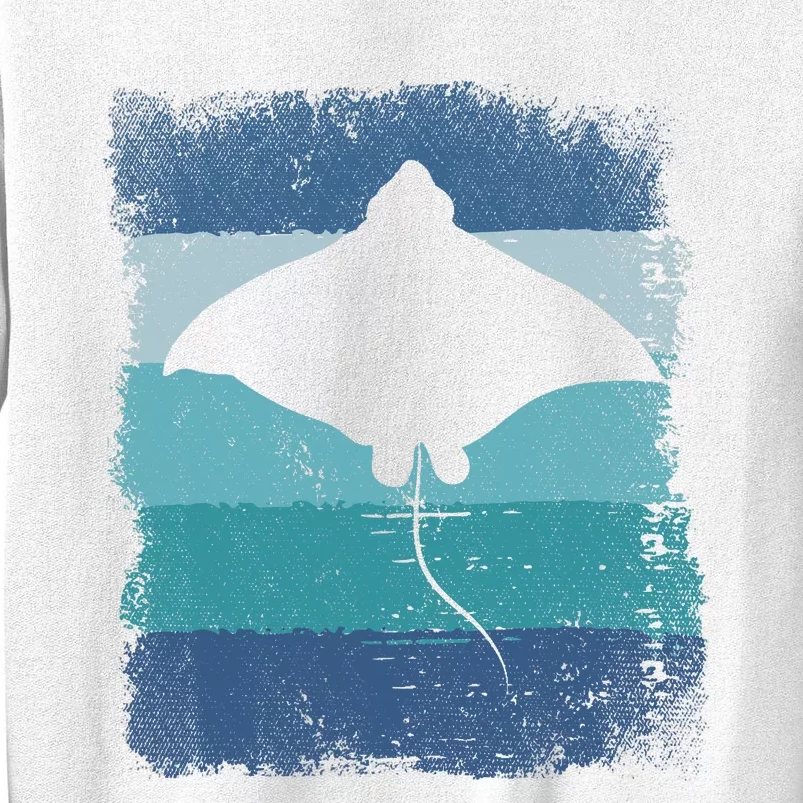 Ocean Animal Scuba Diving Stingray Retro Manta Ray Sweatshirt