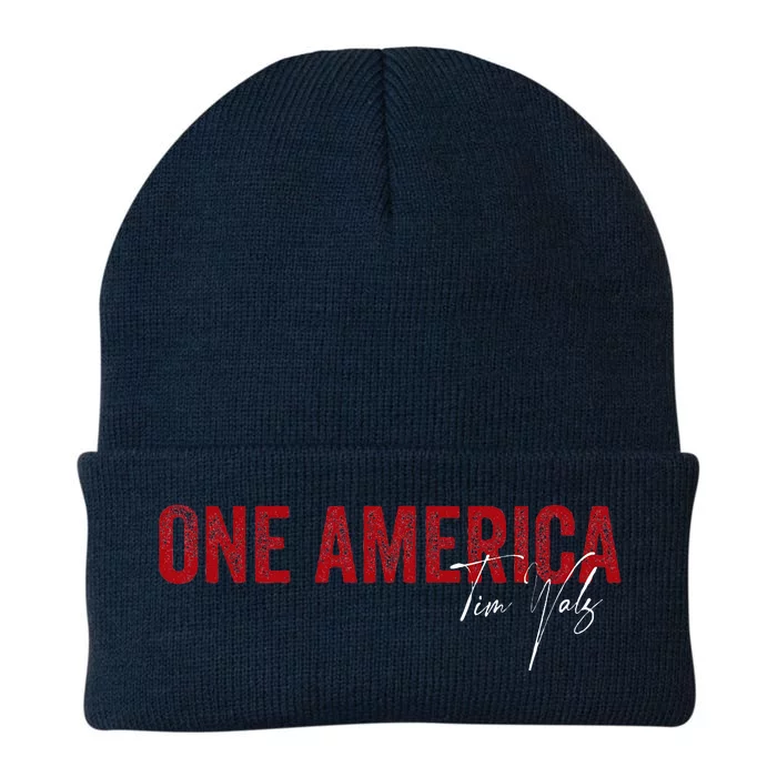 One America Tim Walz 2024 Election Vice President Debate Knit Cap Winter Beanie