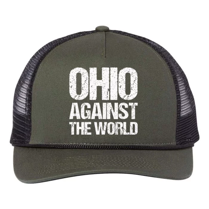 Ohio Against The World Retro Rope Trucker Hat Cap