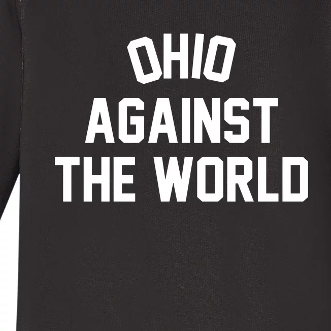 Ohio Against The World Baby Long Sleeve Bodysuit