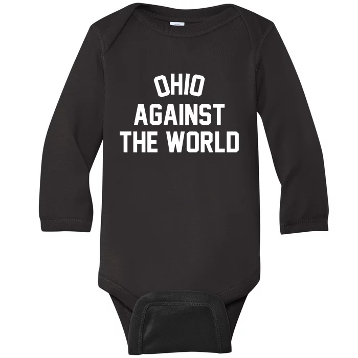 Ohio Against The World Baby Long Sleeve Bodysuit