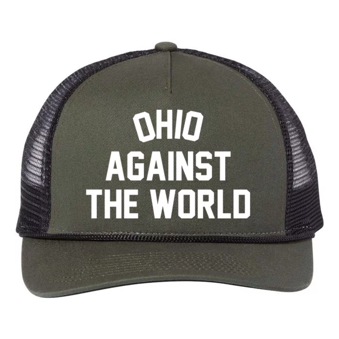 Ohio Against The World Retro Rope Trucker Hat Cap