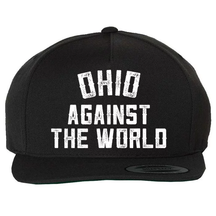 Oh Against The World Funny Wool Snapback Cap