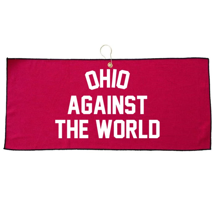 Ohio Against The World Large Microfiber Waffle Golf Towel