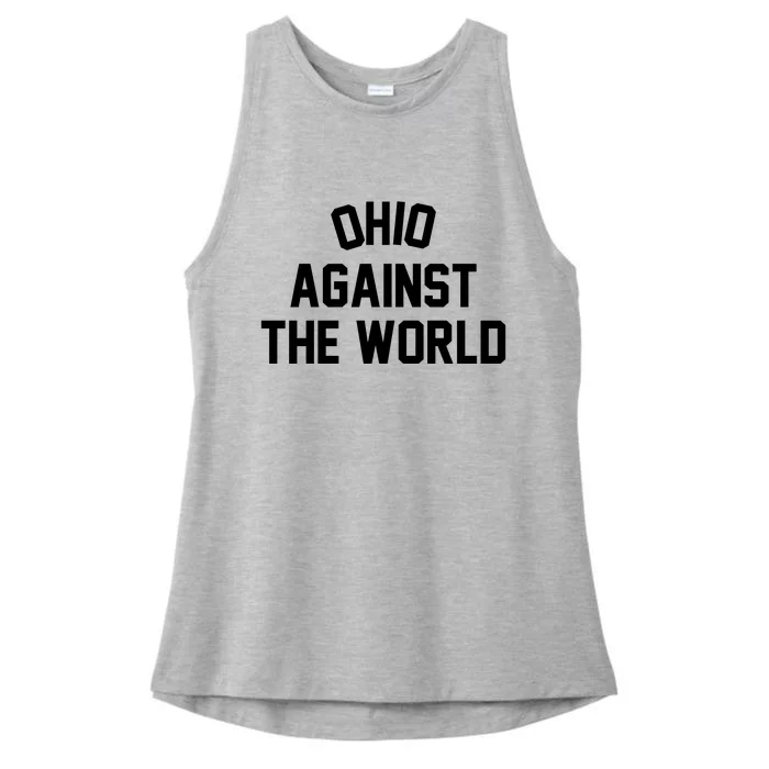 Ohio Against The World Ladies Tri-Blend Wicking Tank