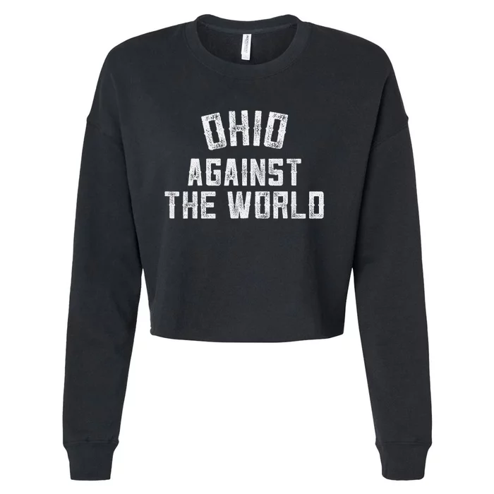 Ohio Against The World Cropped Pullover Crew