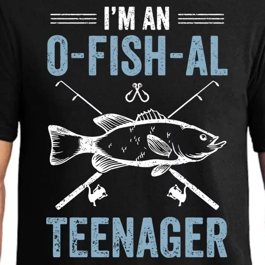 O'Fishally A Teenager 13th Birthday Fishing Fisherman Gifts Pajama Set