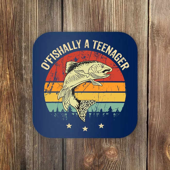 OFishally A Teenager 13th Birthday Fishing Fisherman Coaster