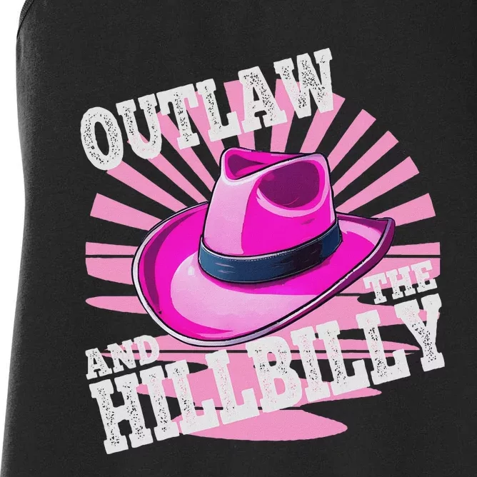 Outlaw And The Hillbilly 2024 Cowboy Women's Racerback Tank