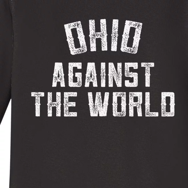 Ohio Against The World Baby Long Sleeve Bodysuit