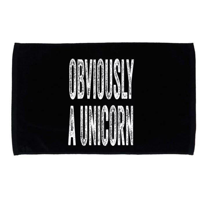 Obviously A Unicorn Funny Unicorn Squad Security Funny Microfiber Hand Towel