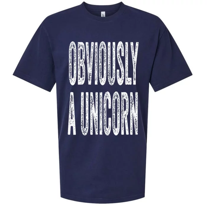 Obviously A Unicorn Funny Unicorn Squad Security Funny Sueded Cloud Jersey T-Shirt