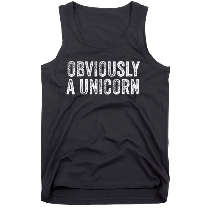 Obviously A Unicorn Funny Unicorn Squad Tank Top