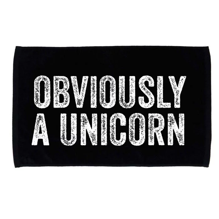 Obviously A Unicorn Funny Unicorn Squad Microfiber Hand Towel