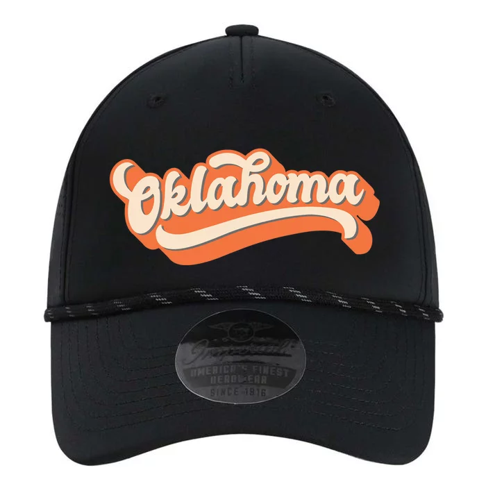 Oklahoma America USA State Retro Performance The Dyno Cap