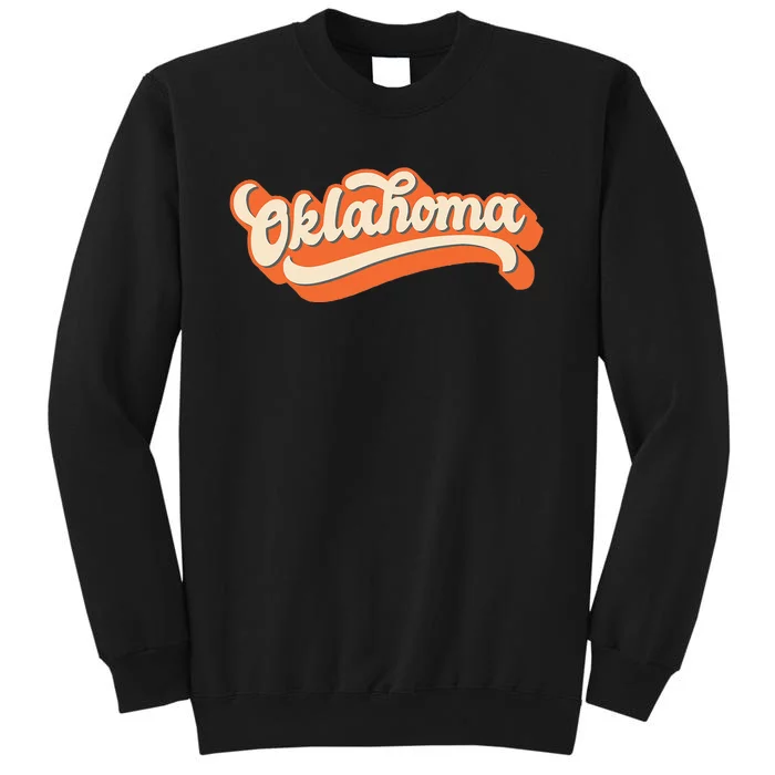 Oklahoma America Usa State Retro Tall Sweatshirt