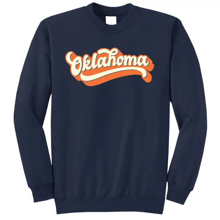 Oklahoma America Usa State Retro Tall Sweatshirt