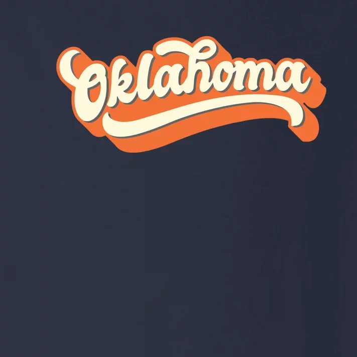 Oklahoma America Usa State Retro Toddler Long Sleeve Shirt