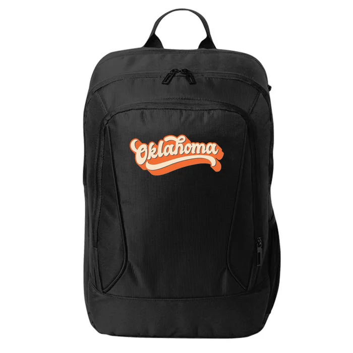 Oklahoma America Usa State Retro City Backpack