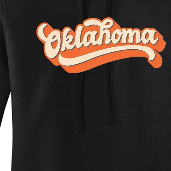 Oklahoma America Usa State Retro Women's Pullover Hoodie