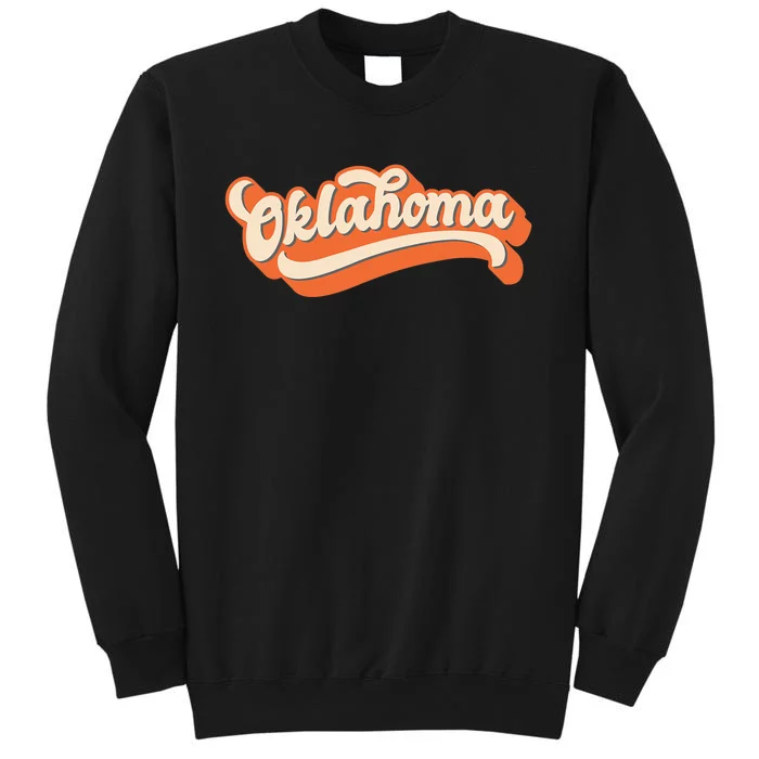 Oklahoma America Usa State Retro Tall Sweatshirt