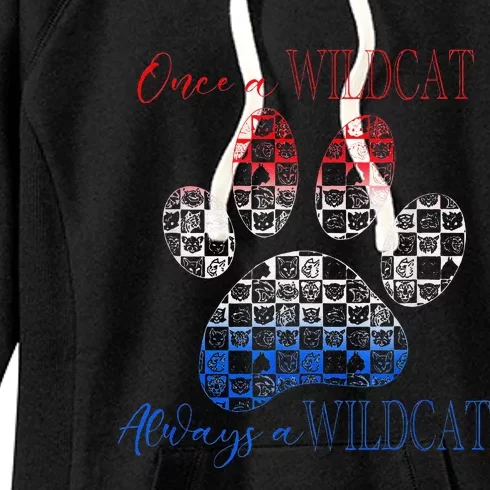 One A Wildcats Always In A Paw Print Women's Fleece Hoodie