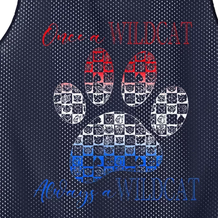 One A Wildcats Always In A Paw Print Mesh Reversible Basketball Jersey Tank