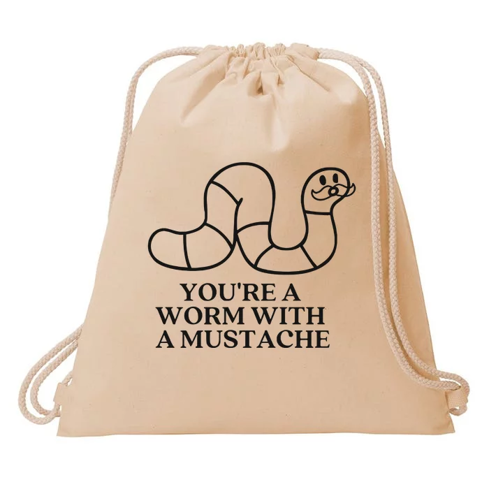 Oure A Worm With A Mustache Anderpump Rules Drawstring Bag