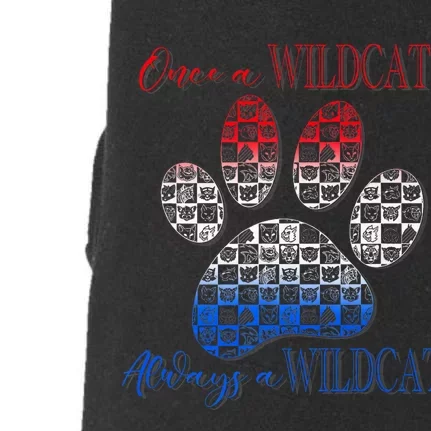 One A Wildcats Always In A Paw Print Doggie 3-End Fleece Hoodie