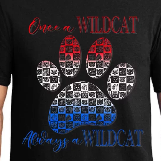 One A Wildcats Always In A Paw Print Pajama Set