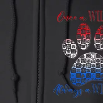 One A Wildcats Always In A Paw Print Full Zip Hoodie