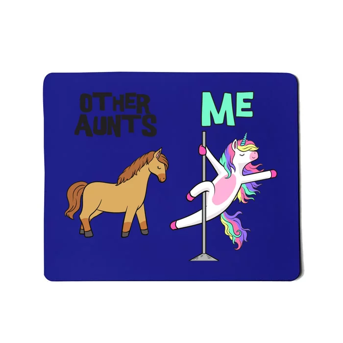 Other Aunt While Me Sparkle Unicorn Dancing Cute Gift Mousepad