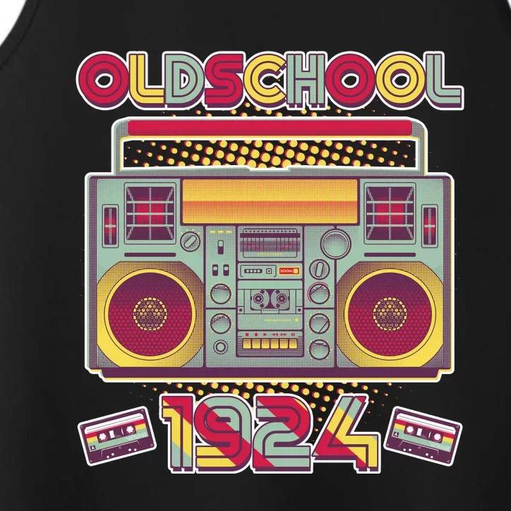 Oldschool Boombox 1924 100th Birthday Performance Tank