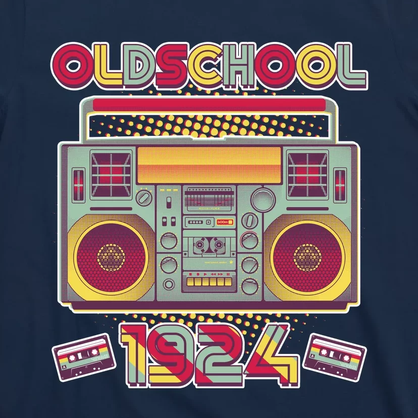 Oldschool Boombox 1924 100th Birthday T-Shirt