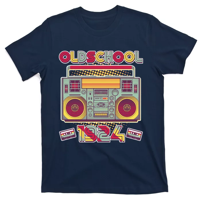 Oldschool Boombox 1924 100th Birthday T-Shirt