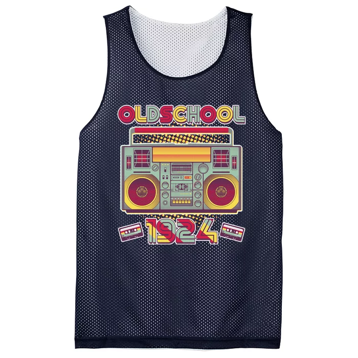 Oldschool Boombox 1924 100th Birthday Mesh Reversible Basketball Jersey Tank