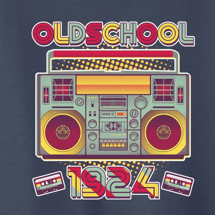 Oldschool Boombox 1924 100th Birthday Toddler T-Shirt