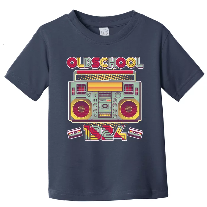 Oldschool Boombox 1924 100th Birthday Toddler T-Shirt