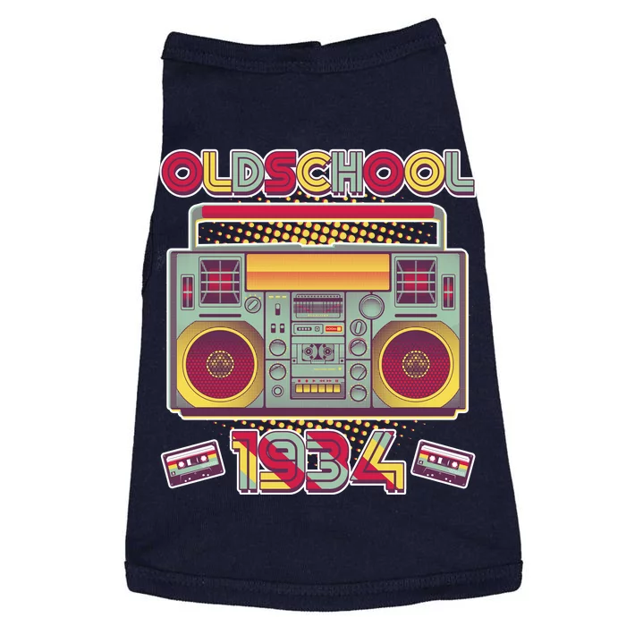 Oldschool Boombox 1934 90th Birthday Doggie Tank