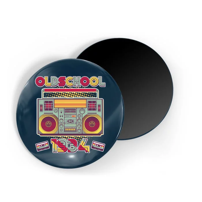 Oldschool Boombox 1934 90th Birthday Magnet