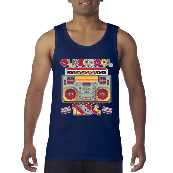 Oldschool Boombox 1934 90th Birthday Tank Top