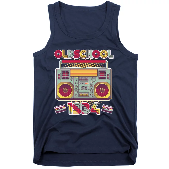 Oldschool Boombox 1934 90th Birthday Tank Top